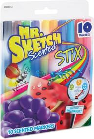 img 1 attached to 🖌️ Улучшенный SEO: Набор акварельных маркеров с ароматом "Mr. Sketch Scented Stix