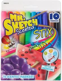 img 4 attached to 🖌️ Улучшенный SEO: Набор акварельных маркеров с ароматом "Mr. Sketch Scented Stix