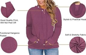 img 2 attached to 👚 Stylish and Comfortable: VISLILY Women's Plus-Size Hoodies Sweatshirts with Pockets