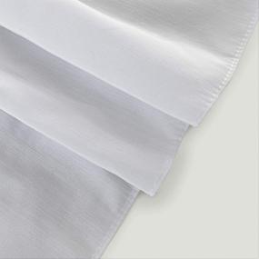 img 1 attached to 🛏️ White Queen Bed Skirts, 15 Inch Drop with Elastic, Wrinkle & Fade Resistant, Silky Luxurious Fabric, Machine Washable - Biscaynebay Wrap Around Dust Ruffles