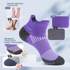 img 2 attached to 🧦 OmniFit Women's Ankle Socks, 6-Pack Cotton Athletic Low Cut Sport Socks for Running, Walking, Hiking