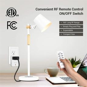 img 3 attached to 🔌 DEWENWILS Remote Control Outlet: Programmable Wireless Power Switch Kit - 100ft RF Range, 2 Remotes + 5 Outlets, ETL Listed, Compact Design, White
