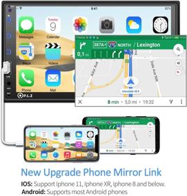 img 2 attached to P.L.Z MP-800 7 Inch Double Din HD Touchscreen Car Entertainment System – Multimedia Monitor Stereo – MP5 Player Bluetooth Radio Receiver – Supporting Rear and Front View Camera, MP3, USB, AUX