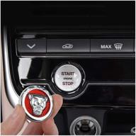 enhance your jaguar's interior with button start stop engine center control switch knob cap cover decal trim accessories logo