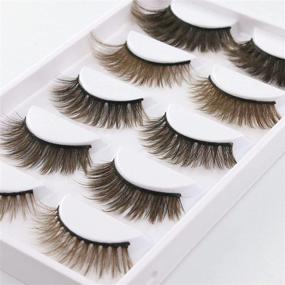 img 2 attached to Natural Eyelashes Dramatic Wispies Handmade
