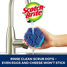 img 1 attached to Advanced Non-Scratch Scrubbing: Scotch-Brite Scrub Dots with 2 Scrub Sponges