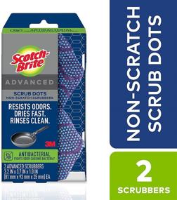 img 3 attached to Advanced Non-Scratch Scrubbing: Scotch-Brite Scrub Dots with 2 Scrub Sponges