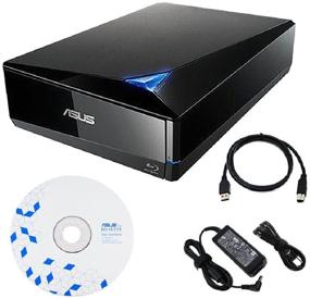 img 1 attached to Внешний Blu-ray BDXL привод ASUS BW-16D1X-U: скорость 16х, диск BD Suite, кабель USB 3.0, адаптер питания и кабель включены.