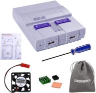 enhanced retroflag superpi case ucase nespi case snes case with responsive power button and reset button, including raspberry pi heatsink fan for raspberry pi 3 b+ &amp; raspberry pi 3/2 model b/b+ logo