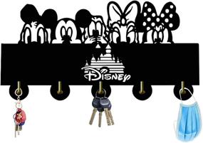 img 4 attached to 🔑 Mickey Mouse Key Hooks - Organize Your Keys with Disney Magic - Self-Adhesive Key Rack with 5 Hooks for Entryway, Kitchen - Heavy Duty & Stylish - Holds up to 6lbs (Mickey Mouse 2)