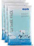 🧊 komax coolers 3-pack of large ice packs - lasts 12 to 15 hours, slim & flexible gel freezer packs, reusable ice packs for cooler bags - dimensions 11.4" x 7 логотип