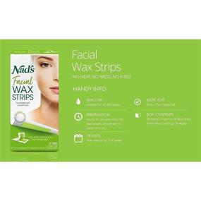 img 1 attached to 💆 Nad's Facial Wax Strips - 24ct Size Hair Removal Strips