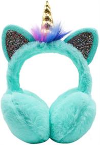 img 4 attached to Unicorn Earmuffs Warmers Winter Outdoor