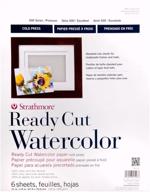 🎨 ready cut watercolor paper 11x14 in 140lb cold-pressed white by strathmore logo