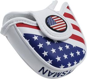 img 1 attached to 🏌️ Craftsman Golf USA Mallet Putter Cover Headcover - Enhanced for Scotty Cameron Odyssey