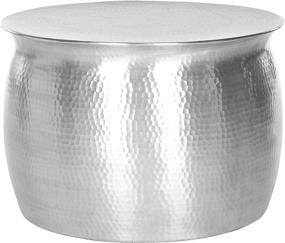 img 3 attached to Modern Safavieh Aztec Silver End Table for Stylish Home Collection