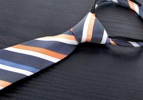 img 3 attached to Stylish and Convenient Spring Notion Striped Woven Zipper Boys' Necktie Accessories