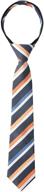 stylish and convenient spring notion striped woven zipper boys' necktie accessories logo