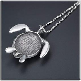 img 1 attached to 🐢 Xusamss Punk Rock Titanium Steel Turtle Tag Pendant Chain Necklace - Vibrant 24inches Box Chain