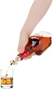 img 2 attached to 🥃 Premium True Weighted Gold Liquor Set - Effortless Glide Pourers (Set of 2)