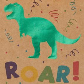 img 2 attached to Dino-mite Party Favors: 24 Pack of Dinosaur Gift Bags for Kid's Birthday Bash!