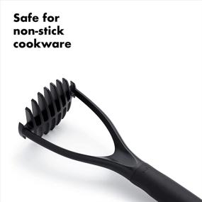 img 2 attached to 🥔 Efficient OXO Good Grips Nylon Potato Masher for Non-Stick Cookware - Black (1 EA)