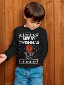 img 2 attached to Boys' Clothing: Swishmas Basketball-themed Christmas Sweater T-Shirt