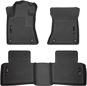 img 4 attached to 🚗 Husky Liners 99381 Weatherbeater Front & 2nd Seat Floor Mats for 2019-20 Nissan Altima, Black