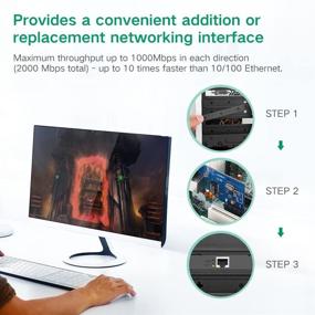 img 3 attached to 💻 UGREEN Гигабитная сетевая контроллерная карта PCI Express PCI-E - Преобразуйте свой настольный компьютер с помощью ошеломляющей скорости соединения LAN 10/100/1000 Мбит/с RJ45!