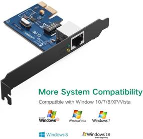 img 2 attached to 💻 UGREEN Гигабитная сетевая контроллерная карта PCI Express PCI-E - Преобразуйте свой настольный компьютер с помощью ошеломляющей скорости соединения LAN 10/100/1000 Мбит/с RJ45!