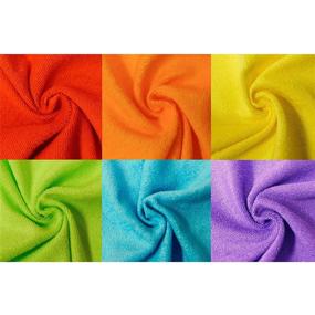 img 2 attached to 🌈 Multi-color Knit Terry Washcloth Set, 12-Count by Neat Solutions: Solid Quality & Convenience