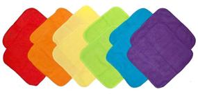 img 4 attached to 🌈 Multi-color Knit Terry Washcloth Set, 12-Count by Neat Solutions: Solid Quality & Convenience