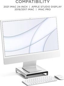 img 2 attached to Satechi Type-C Aluminum Monitor Stand Hub with USB-C Port