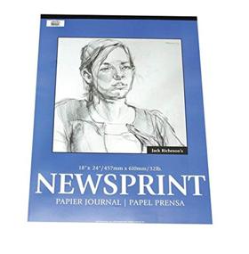 img 1 attached to 📔 Jack Richeson 100213 Newsprint Pad: Affordable 18x24 Inches Sketching Paper with 100 Sheets and Sturdy 32 lbs Weight