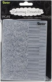 img 4 attached to Darice Embossing Folder - Piano Notes Design, 4.25 by 5.75-Inch for Crafts & DIY Projects