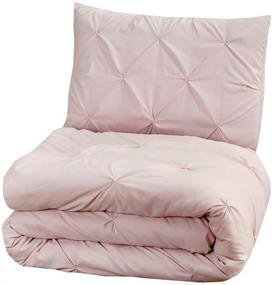 img 1 attached to WPM Microfiber Pintuck Comforter: Alternative Bedding Solution for Kids' Beds