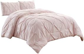 img 2 attached to WPM Microfiber Pintuck Comforter: Alternative Bedding Solution for Kids' Beds