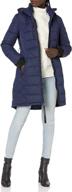 guess women's quilted puffer jacket - stylish length for women's clothing logo