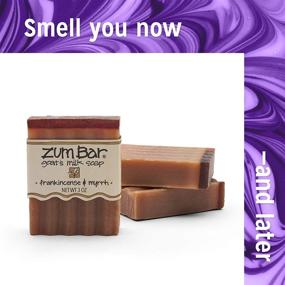 img 2 attached to 🧼 Frankincense and Myrrh Goat's Milk Soap - 3 oz (3 Pack) by Zum Bar