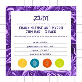 img 3 attached to 🧼 Frankincense and Myrrh Goat's Milk Soap - 3 oz (3 Pack) by Zum Bar