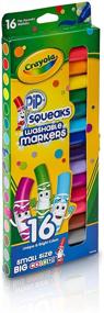 img 1 attached to 🖍️ Крейда Crayola Pip-Squeaks маркеры смываемые, 16 штук: Яркий и безбарантный цвет для творческого веселья!