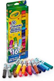 img 2 attached to 🖍️ Крейда Crayola Pip-Squeaks маркеры смываемые, 16 штук: Яркий и безбарантный цвет для творческого веселья!