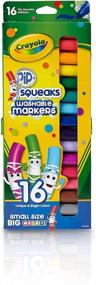 img 4 attached to 🖍️ Крейда Crayola Pip-Squeaks маркеры смываемые, 16 штук: Яркий и безбарантный цвет для творческого веселья!