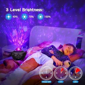 img 1 attached to 🌌 Enhance Your Space with the Star Projector, BS ONE Galaxy Projector, Ocean Wave Night Light Starry Light Projector with Bluetooth Speaker and Remote Control