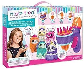 img 3 attached to 🧶 Mini Gurumi Maker - Amigurumi Knitted Friends Craft Kit for Kids - Includes Crochet Hook, Knitting Loom, Colorful Yarn, and More! - Beginners Crochet and Knitting Set - DIY Arts and Crafts Kit with Crochet Patterns