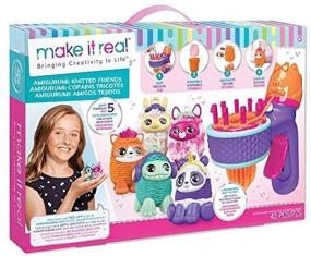 img 4 attached to 🧶 Mini Gurumi Maker - Amigurumi Knitted Friends Craft Kit for Kids - Includes Crochet Hook, Knitting Loom, Colorful Yarn, and More! - Beginners Crochet and Knitting Set - DIY Arts and Crafts Kit with Crochet Patterns