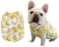 stylish and comfortable stock show pet dog summer vest: breathable, sleeveless french bulldog cotton t-shirt for small to medium dogs логотип