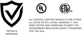 img 1 attached to 💡 Adesso 4161-12 Orb Pendant Light, Medium Size, 19 in., 100W Incandescent/26W CFL, Antique Bronze Finish, 1-Pack Hanging Lights