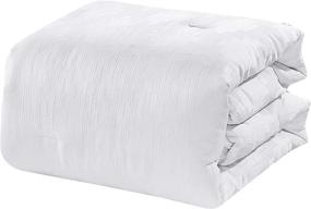 img 3 attached to Beatrice Home Fashions Comforter White Madison
