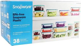 img 1 attached to 📦 Snapware BPA-Free Plastic Storage Container Set - 38 Pieces